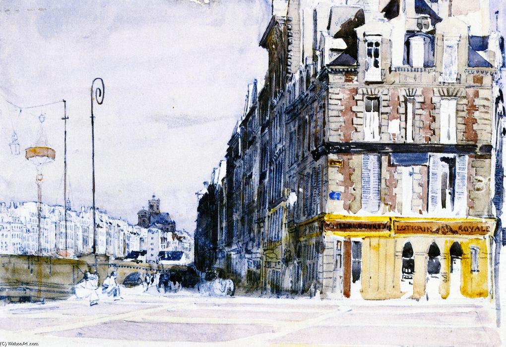 Near The Pont D'arcole, Paris — David Cox