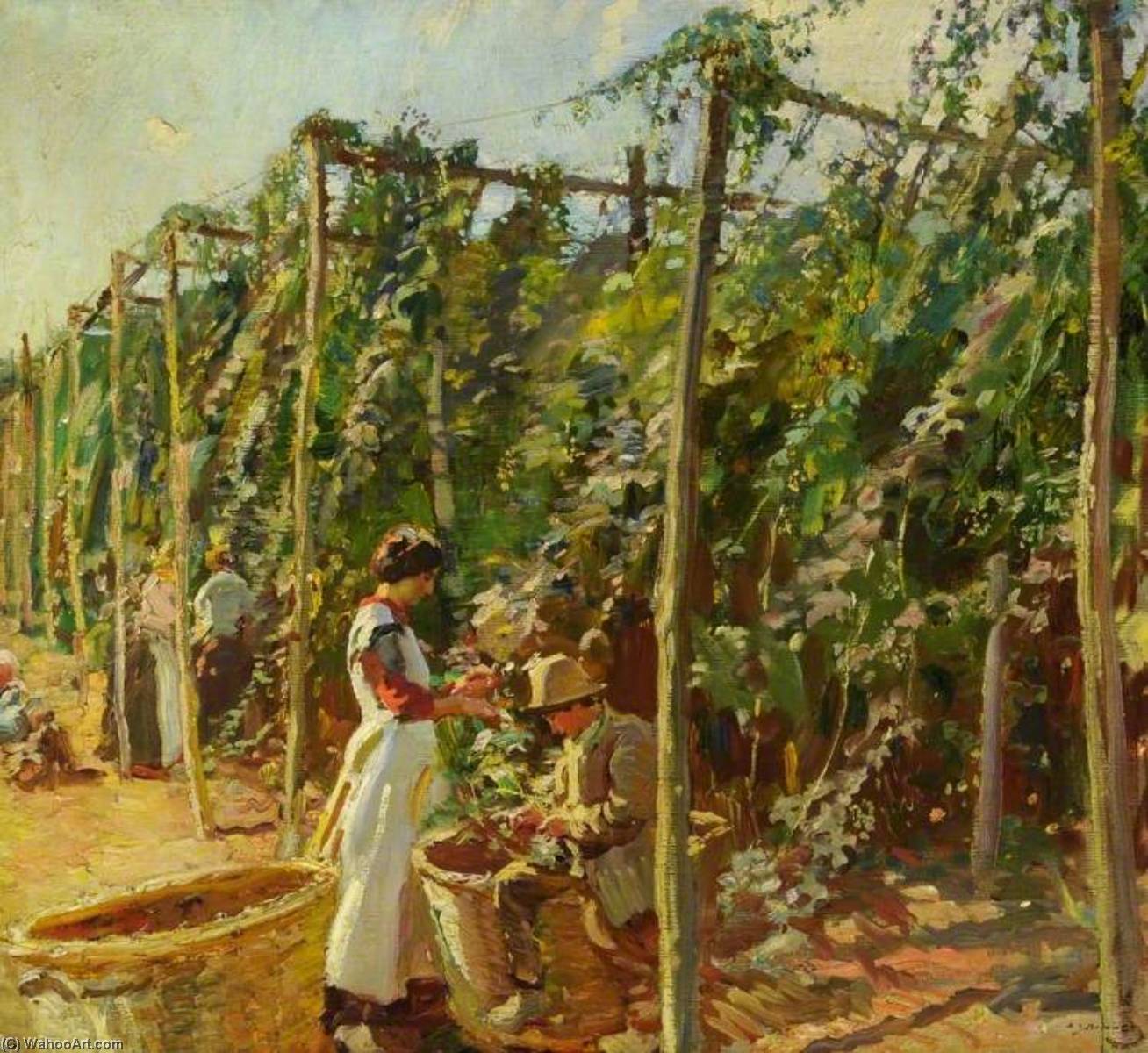 Hop Picking — Sir Alfred James Munnings