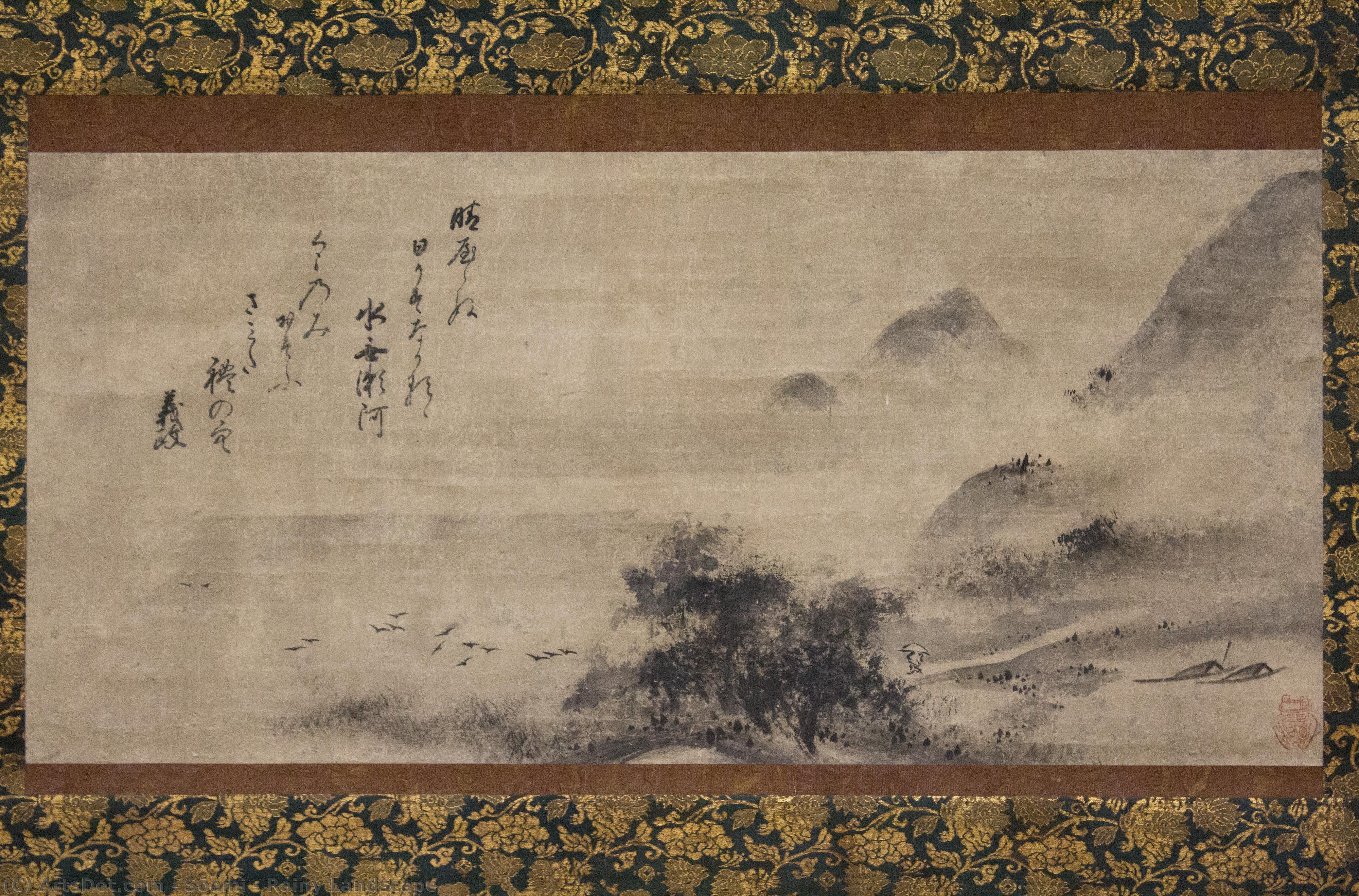 Rainy Landscape — Sōami