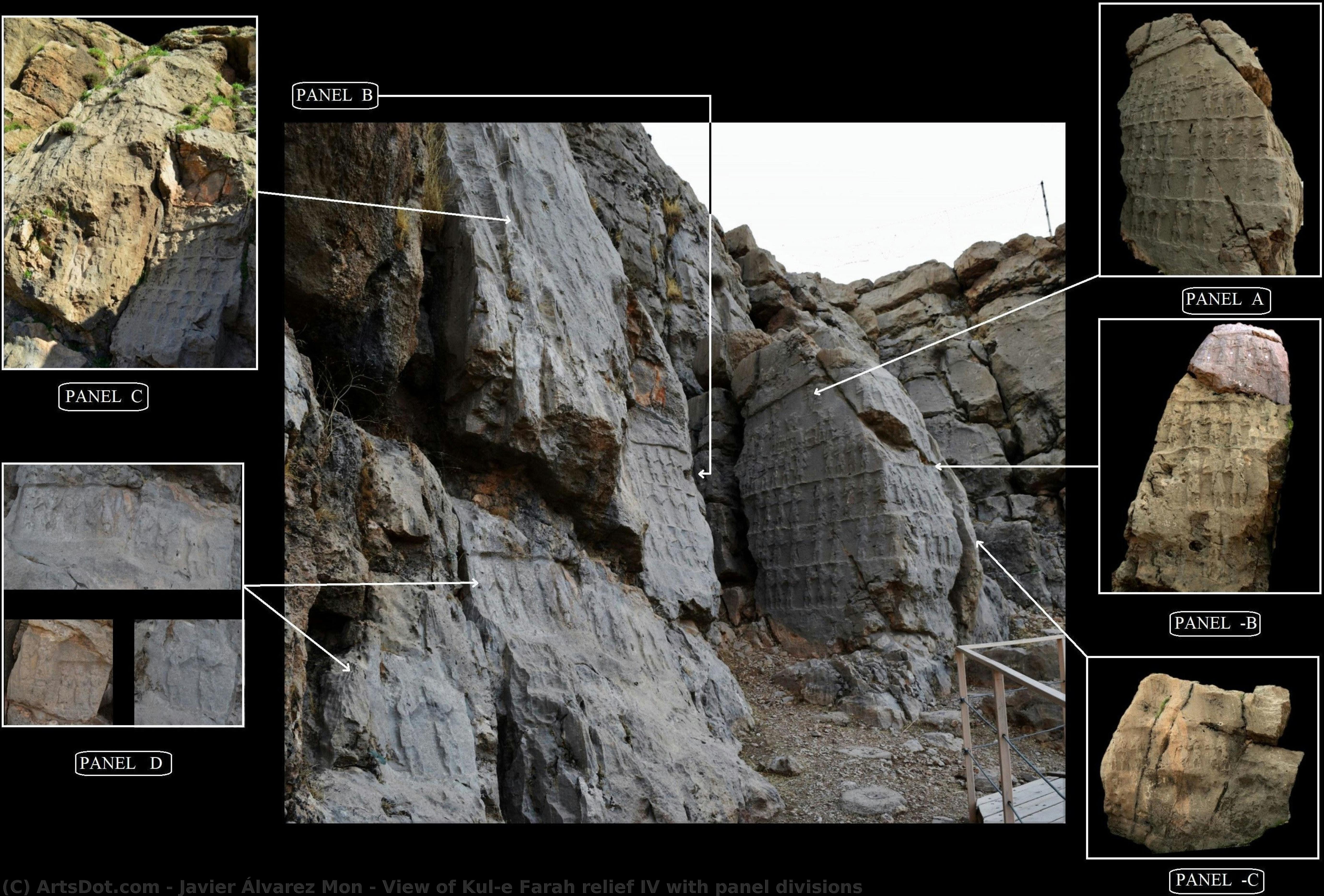 View Of Kul-e Farah Relief Iv With Panel Divisions — Javier Álvarez Mon
