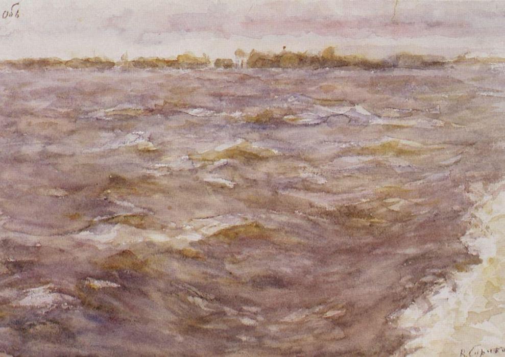 River Ob — Vasily Ivanovich Surikov