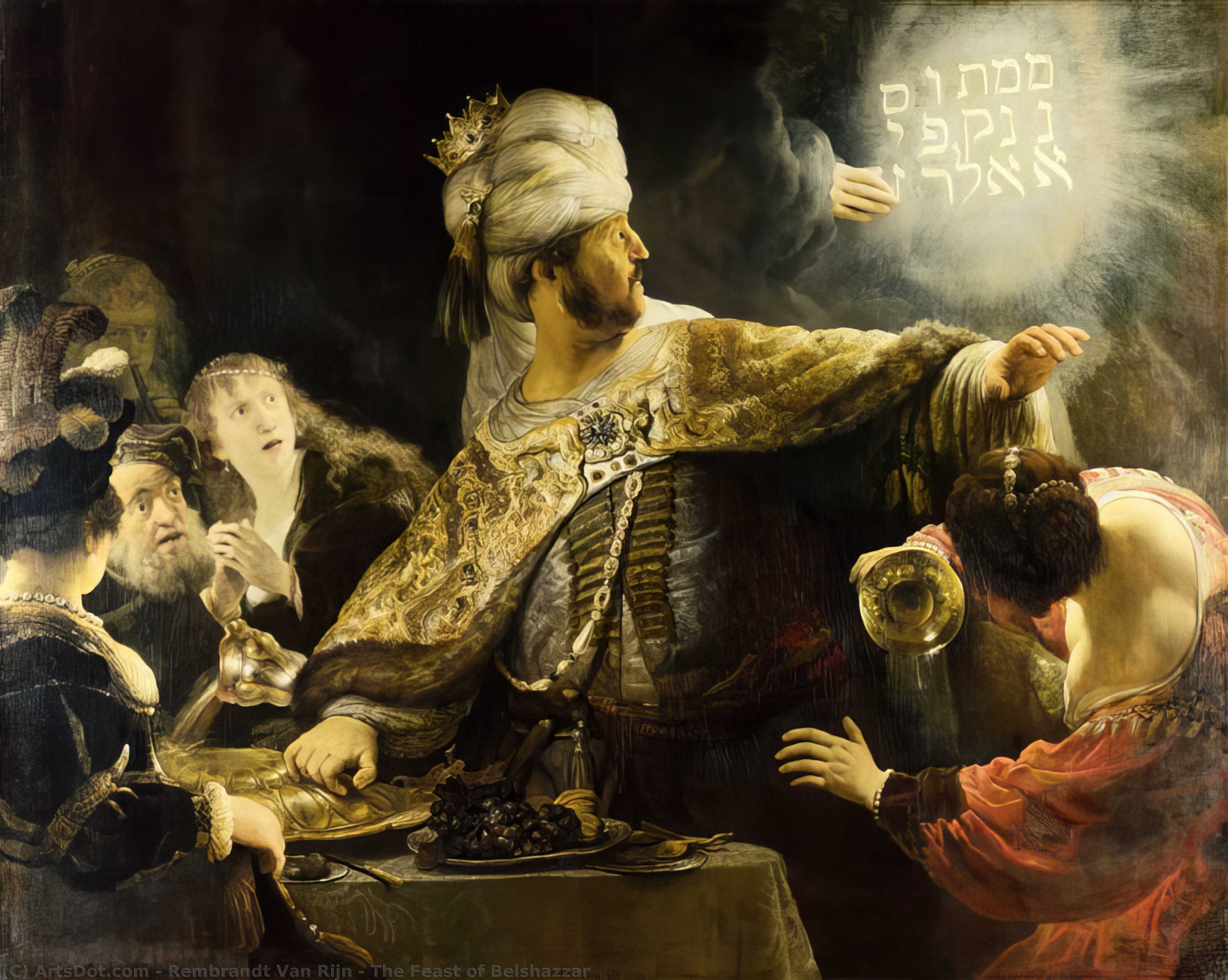 The Feast Of Belshazzar — Rembrandt Van Rijn