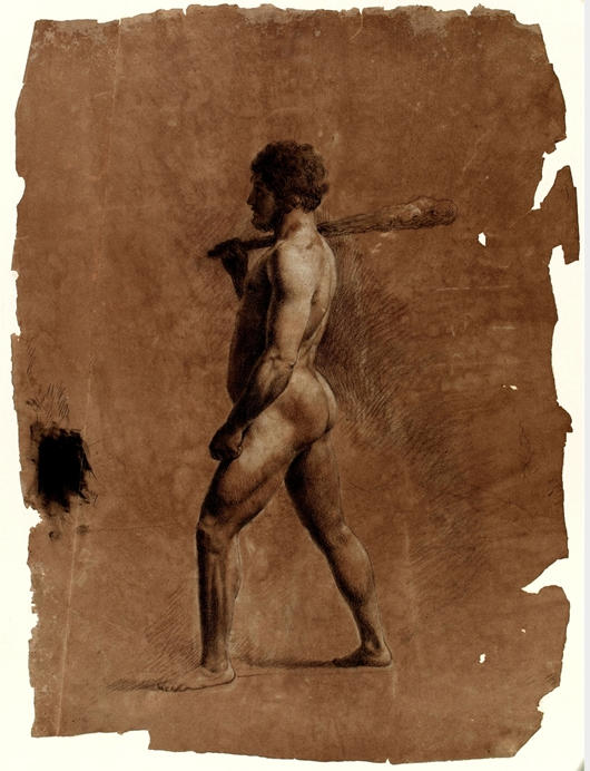 Standing Nude Male Figure — Thomas Cole