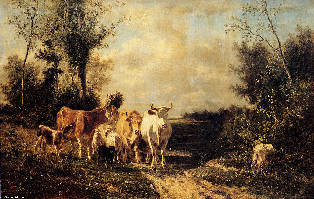 Returning From Pasture — Constant Troyon