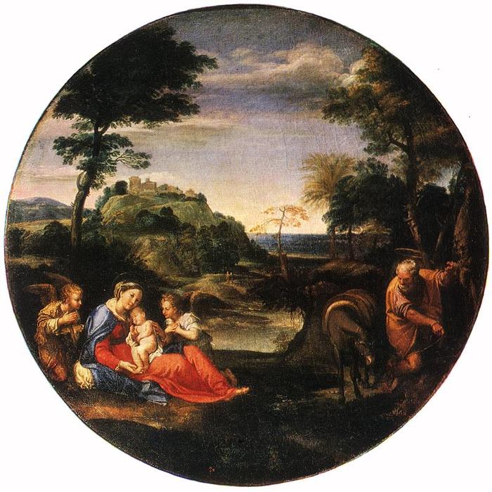 Rest On Flight Into Egypt — Annibale Carracci