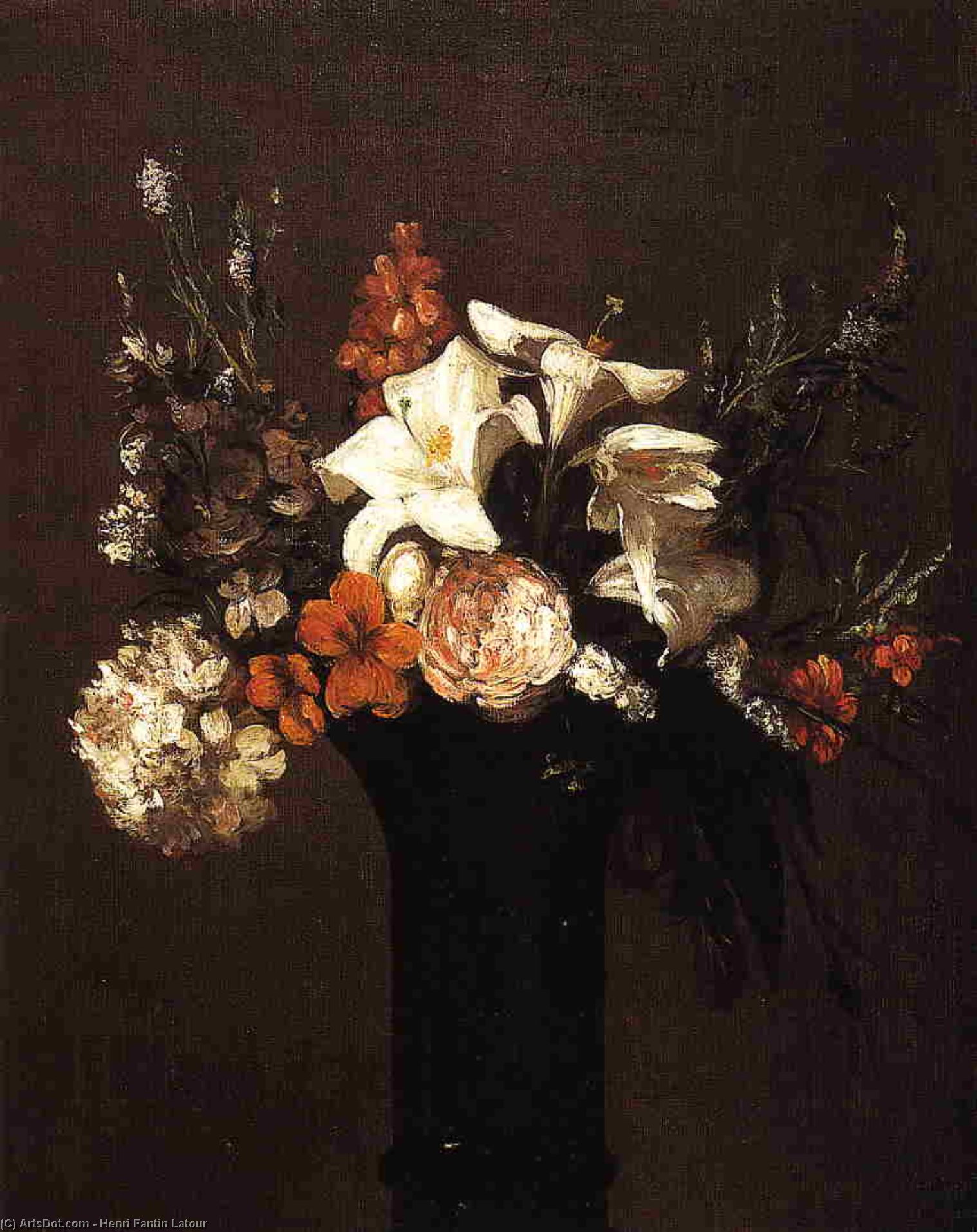 Flowers 1 — Henri Fantin-latour