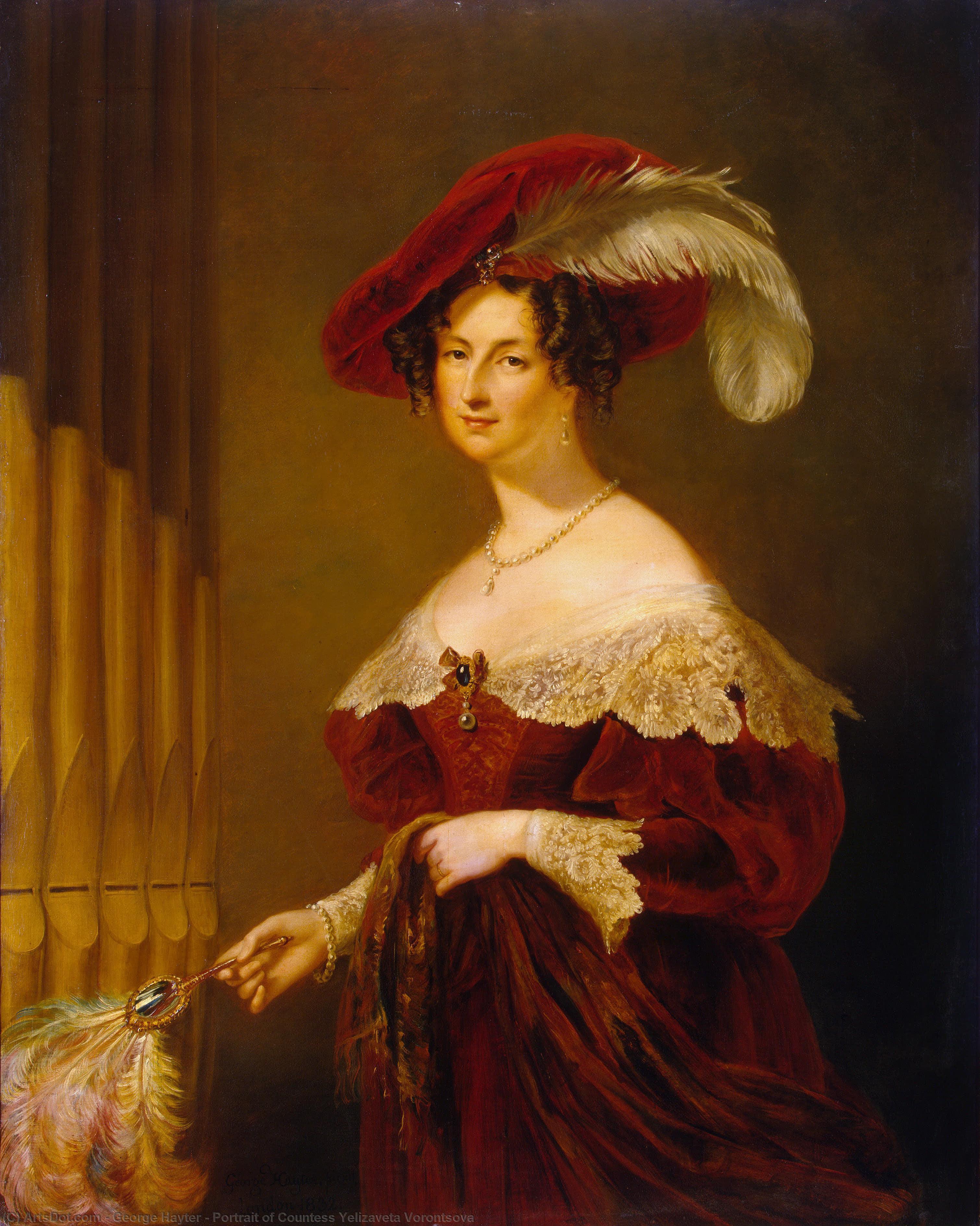 Portrait Of Countess Yelizaveta Vorontsova — George Hayter