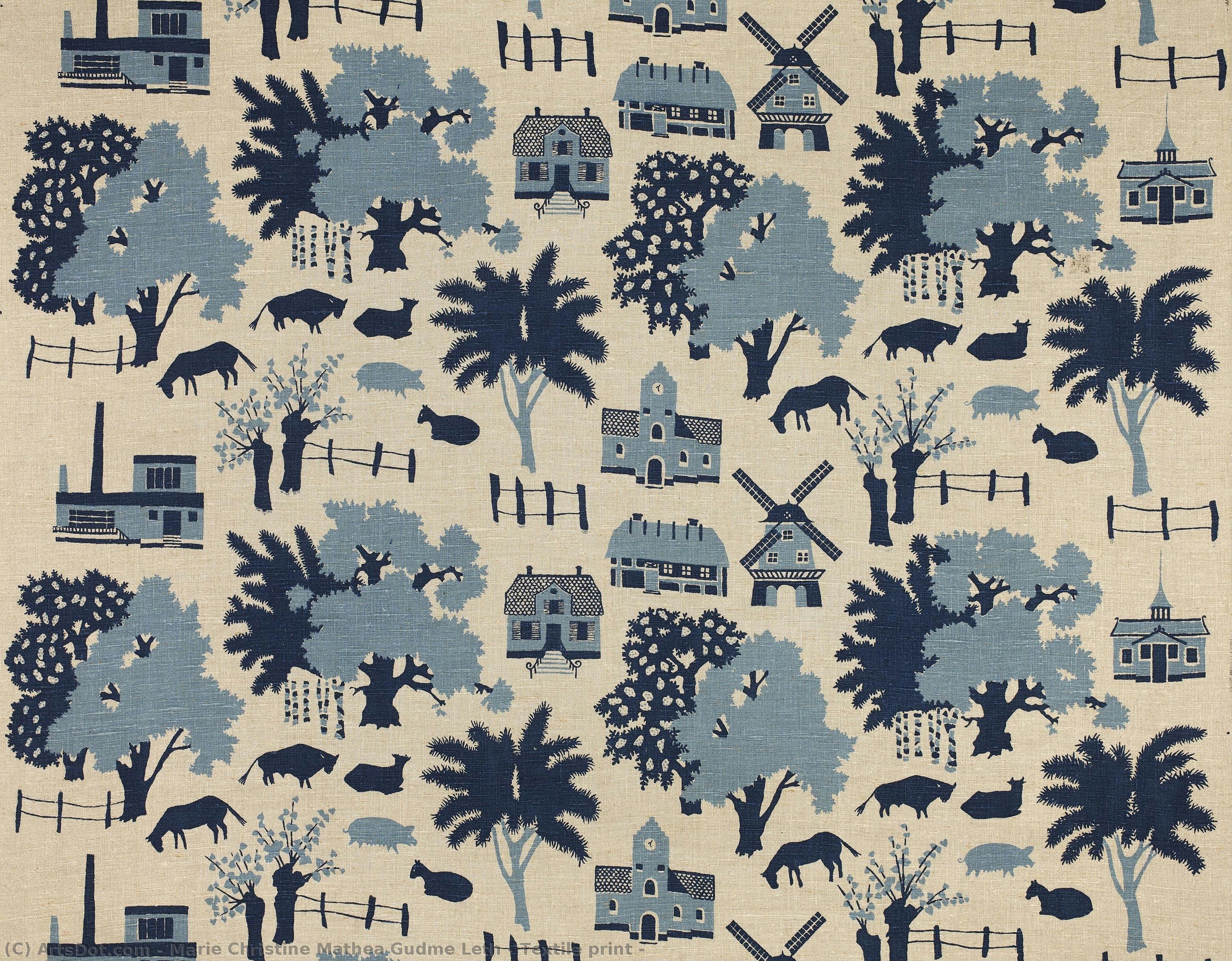 Textile Print — Marie Christine Mathea Gudme Leth