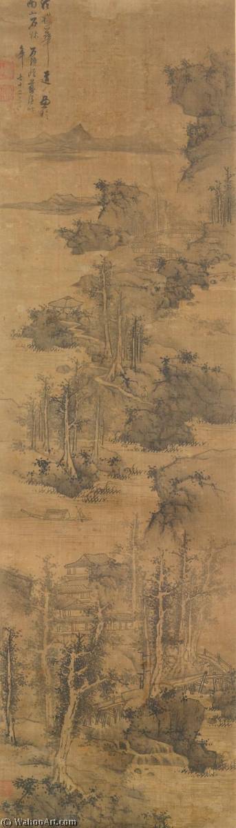 Landscape After Wu Zhen — Lan Ying Jiang Hong