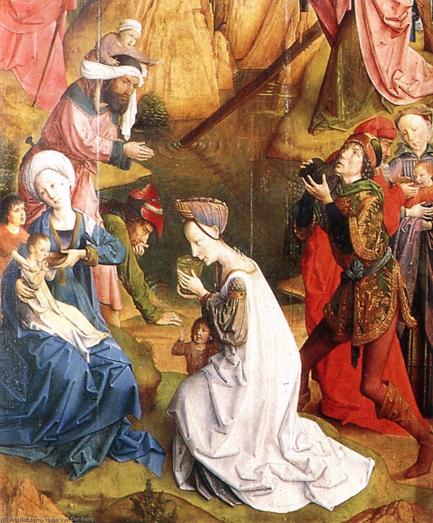 Calvary Triptych (detail) (16) — Hugo Van Der Goes