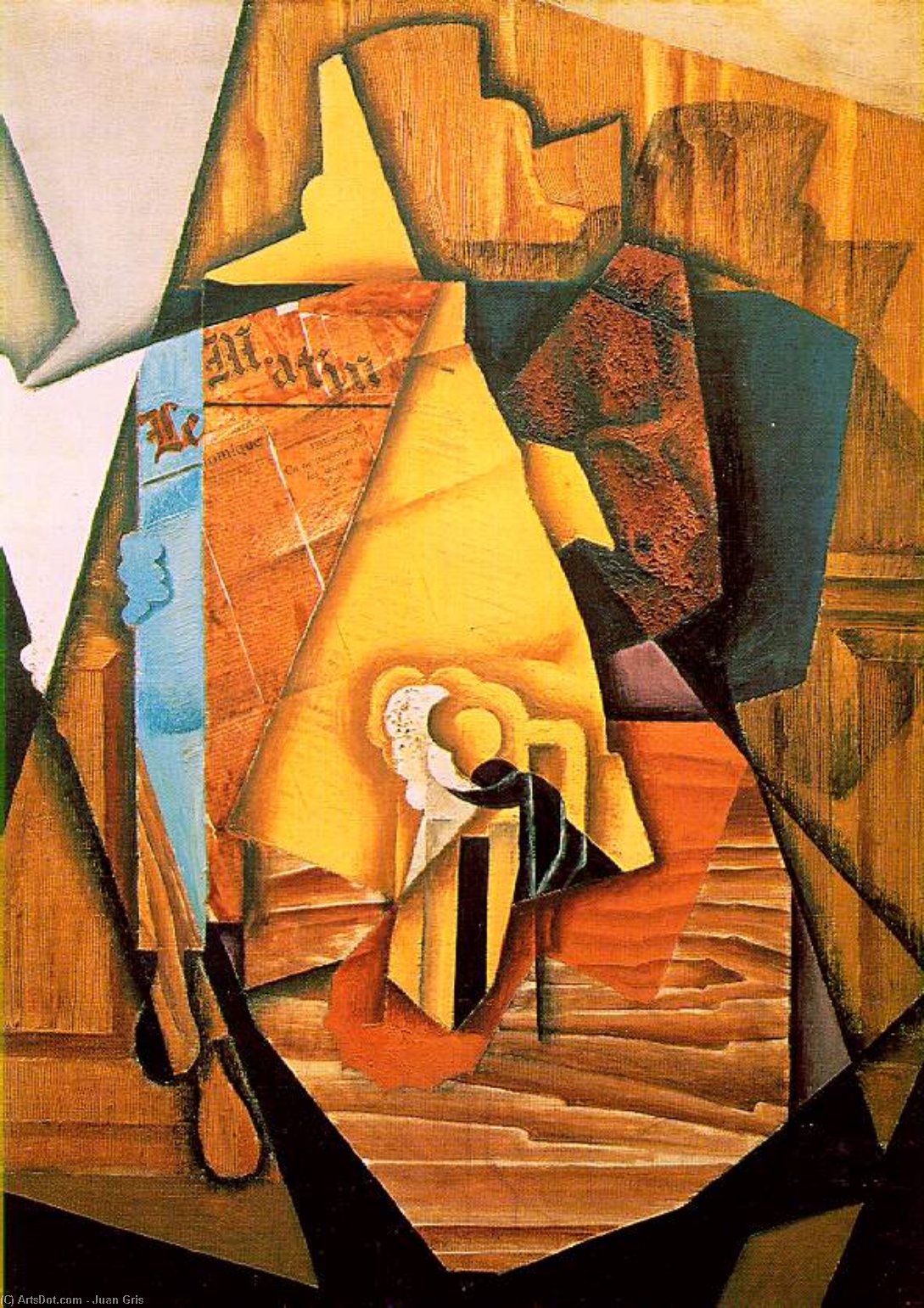 A Man In A Cafe — Juan Gris