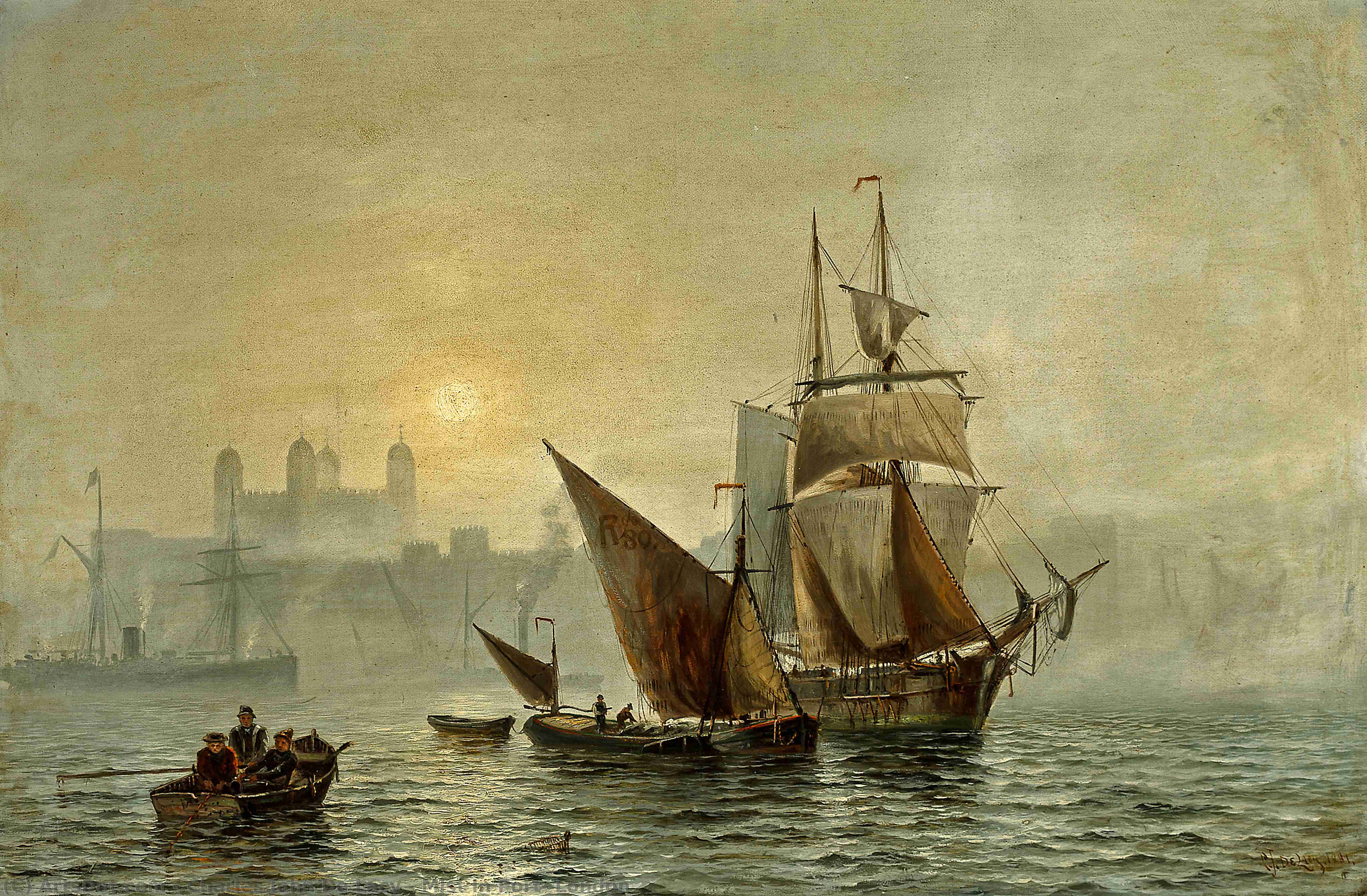 Mist In Port, London — Charles John De Lacy