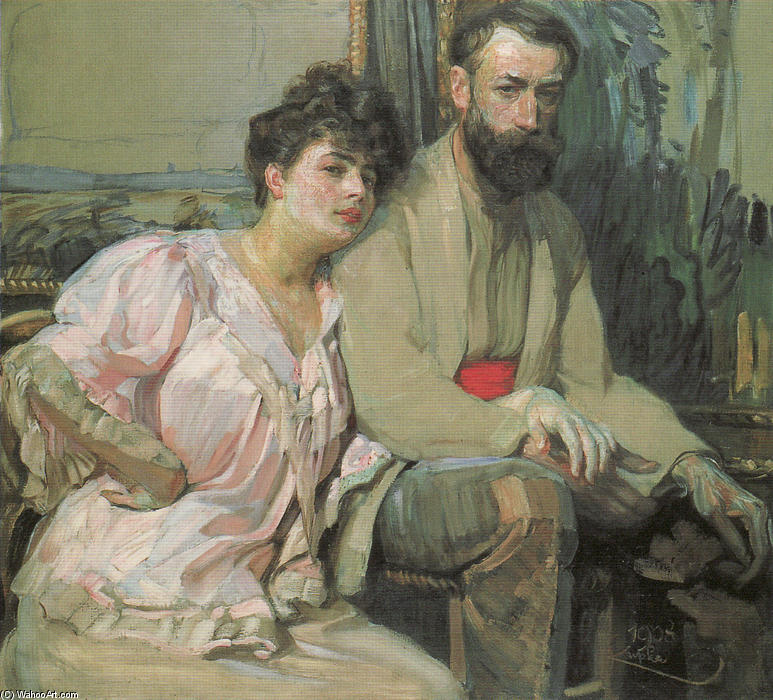 Self-portrait With Wife — František Kupka