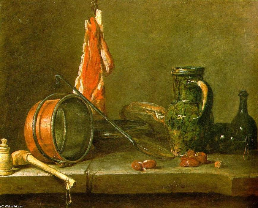 A Lean Diet With Cooking Utensils — Jean-baptiste-siméon Chardin