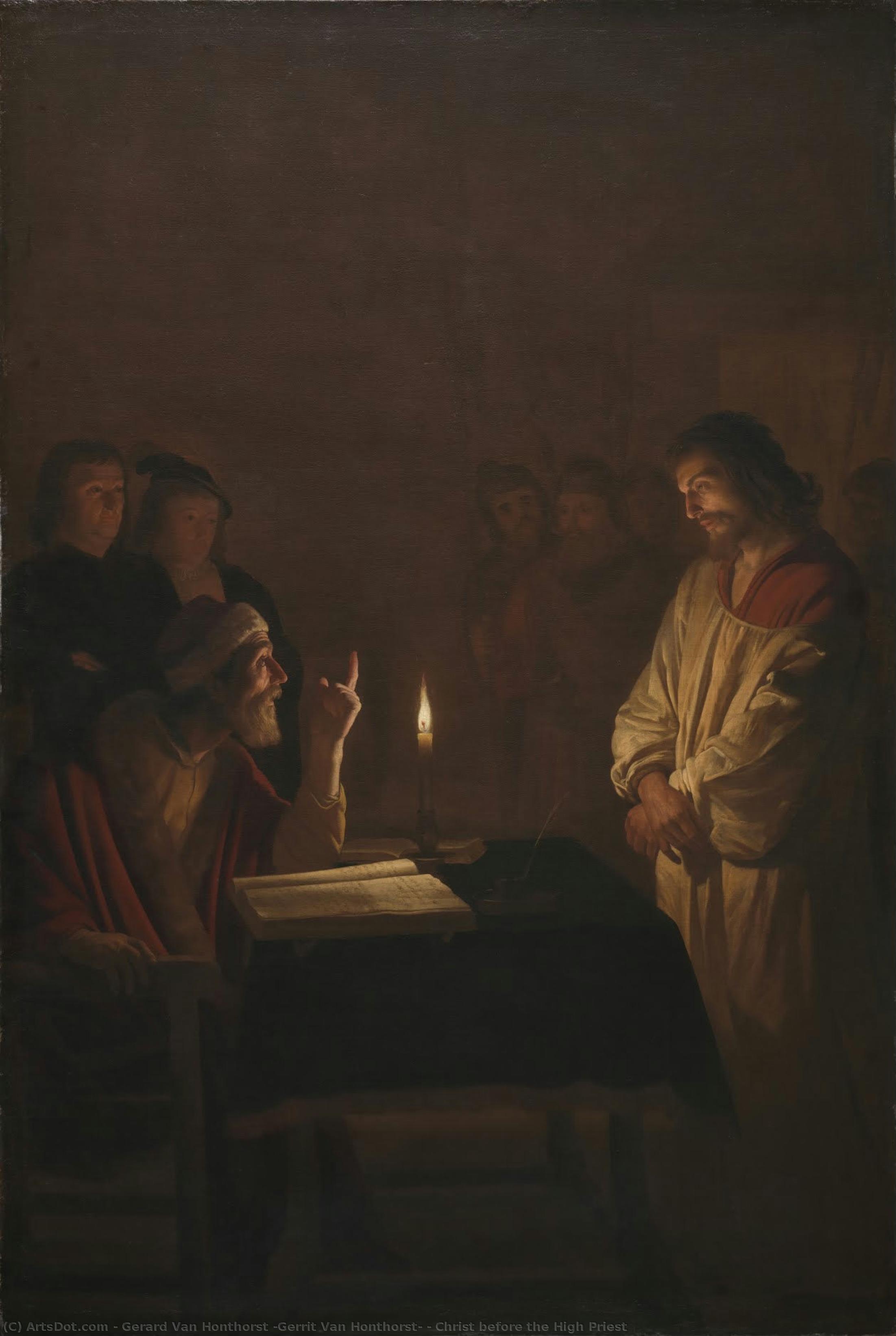 Christ Before The High Priest — Gerard Van Honthorst