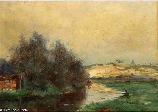 Fishermen In The Dunes — Willem Cornelis Rip