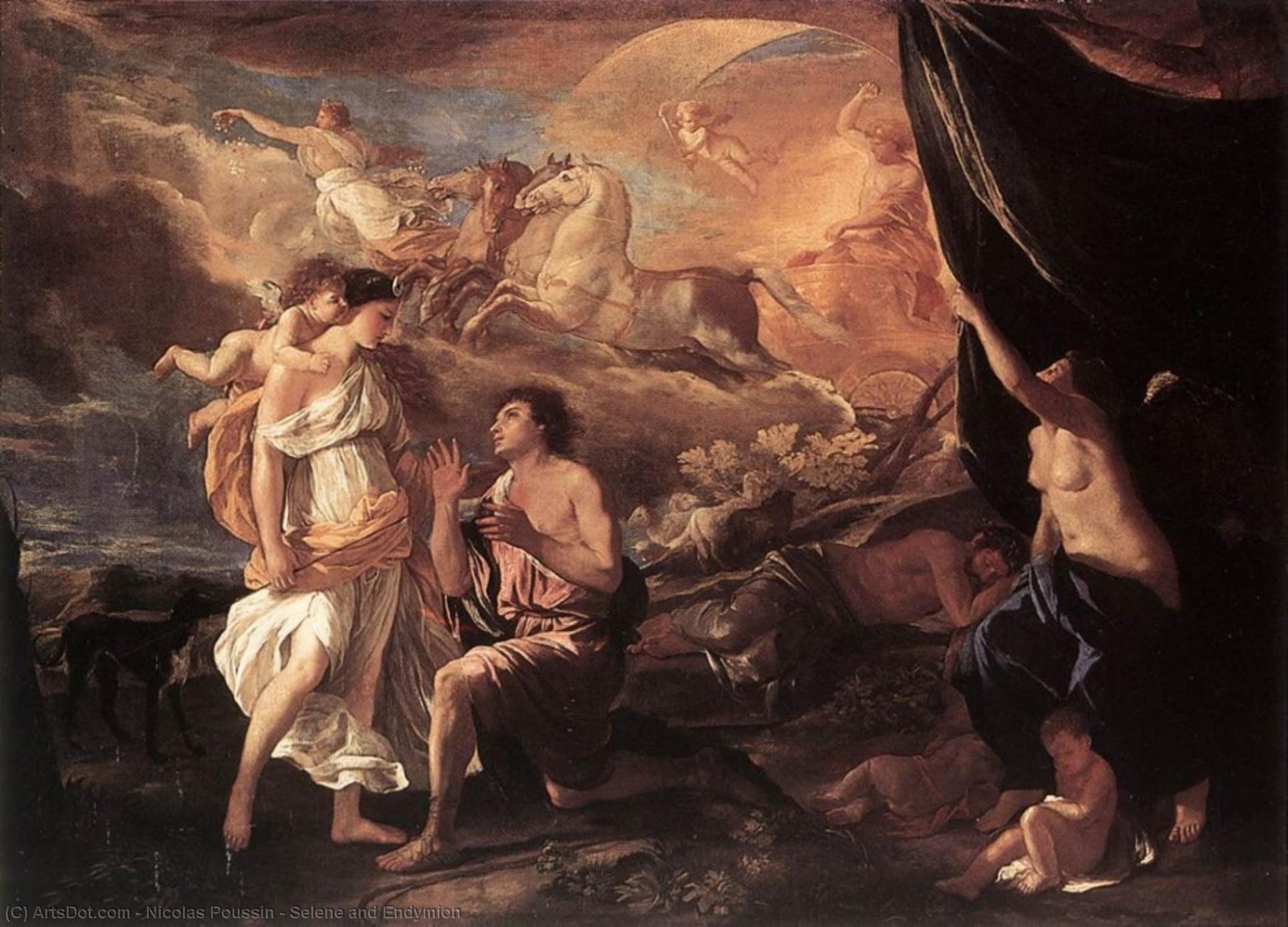 Selene And Endymion — Nicolas Poussin