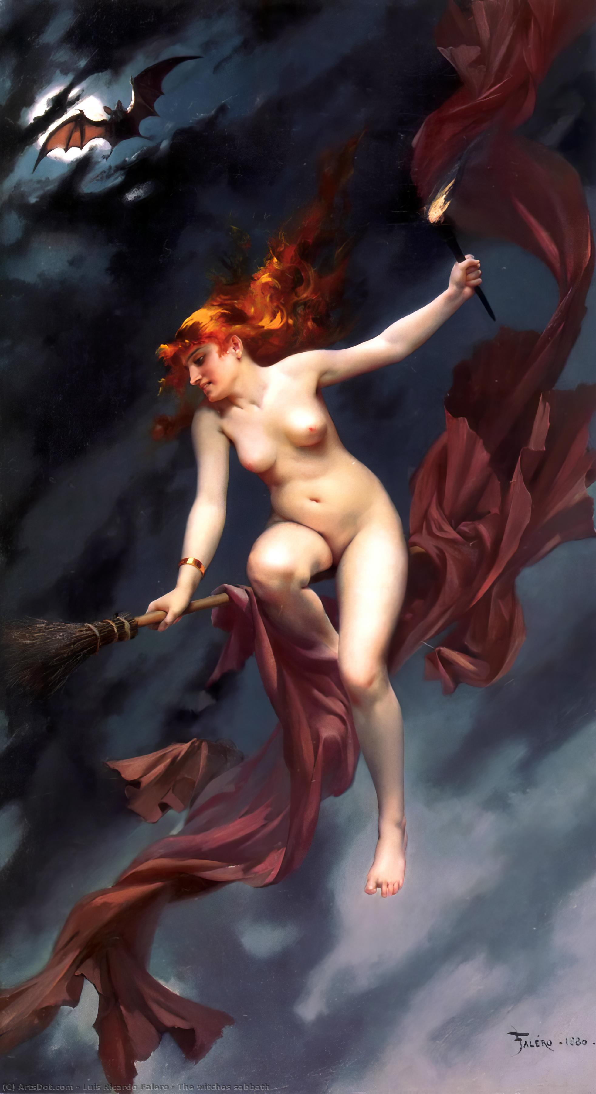 The Witches Sabbath — Luis Falero