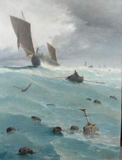 Retour De La Pêche À Berck — Francis Tattegrain