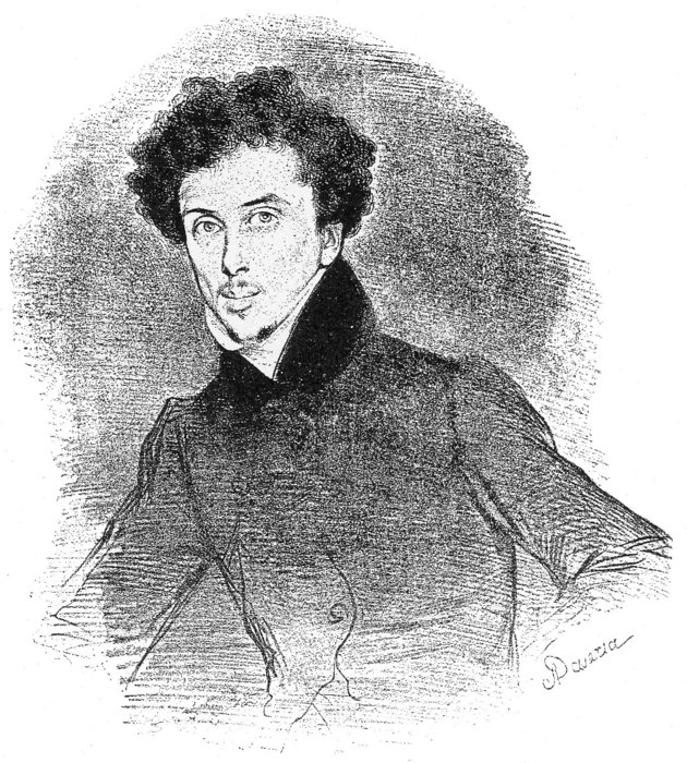 Alexandre Dumas — Achille Jacques Jean Marie Devéria