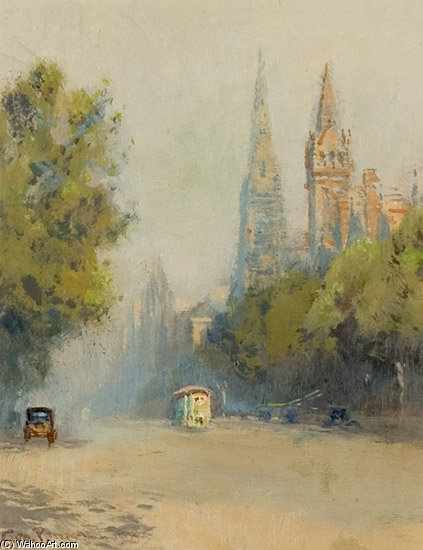 Collins Street, Spring Morning — George Hyde Pownall