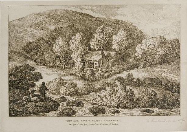 View Of The River Camel, Cornwall — Thomas Rowlandson