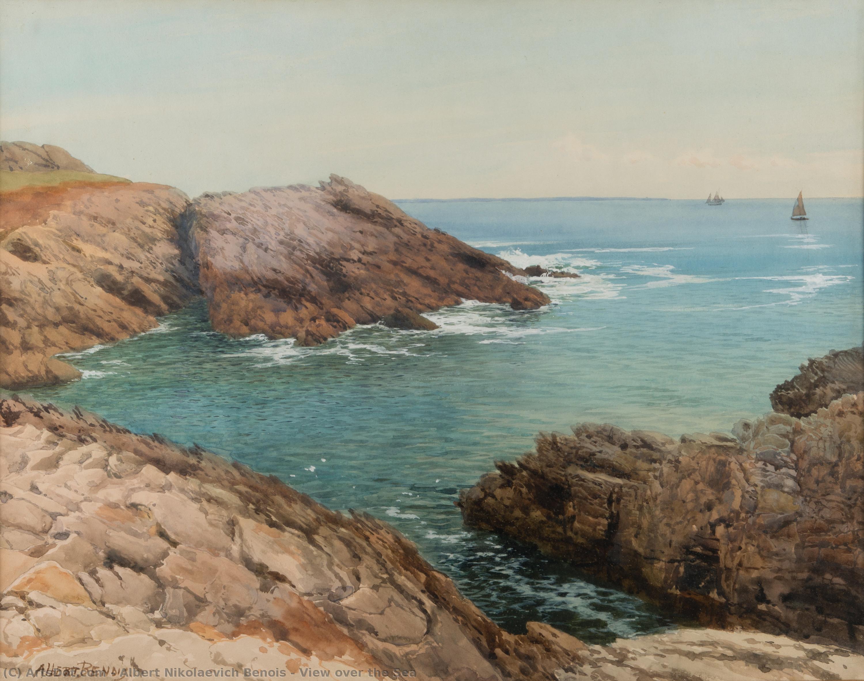 View Over The Sea — Albert Nikolaevich Benois