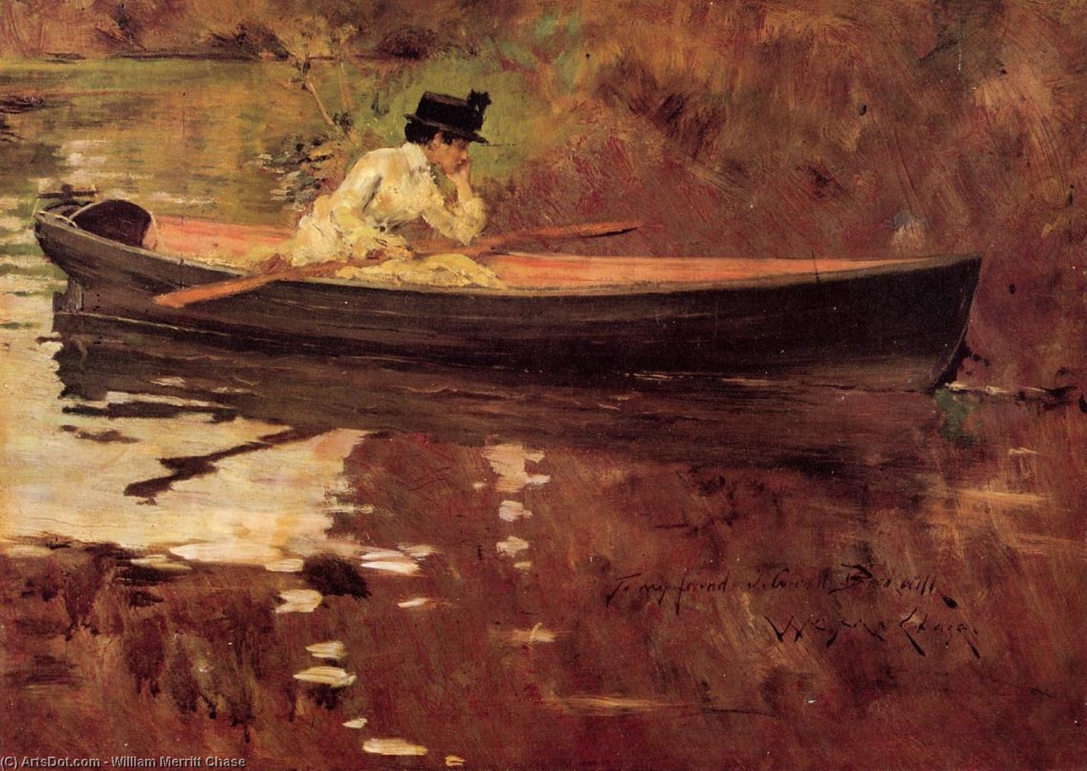 Mrs. Chase In Prospect Park — William Merritt Chase