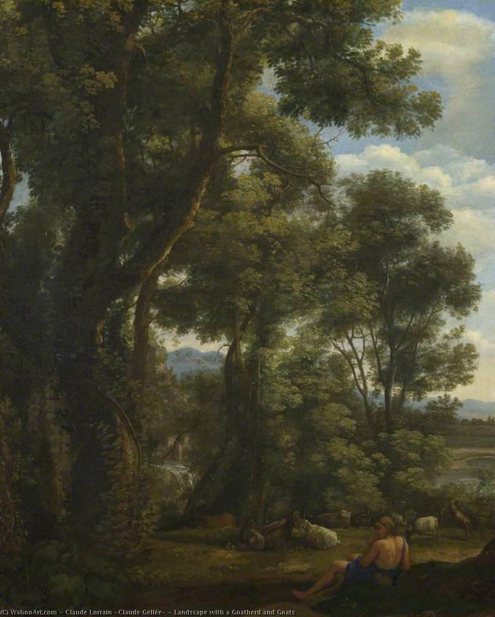Landscape With A Goatherd And Goats — Claude Lorrain (claude Gellée)