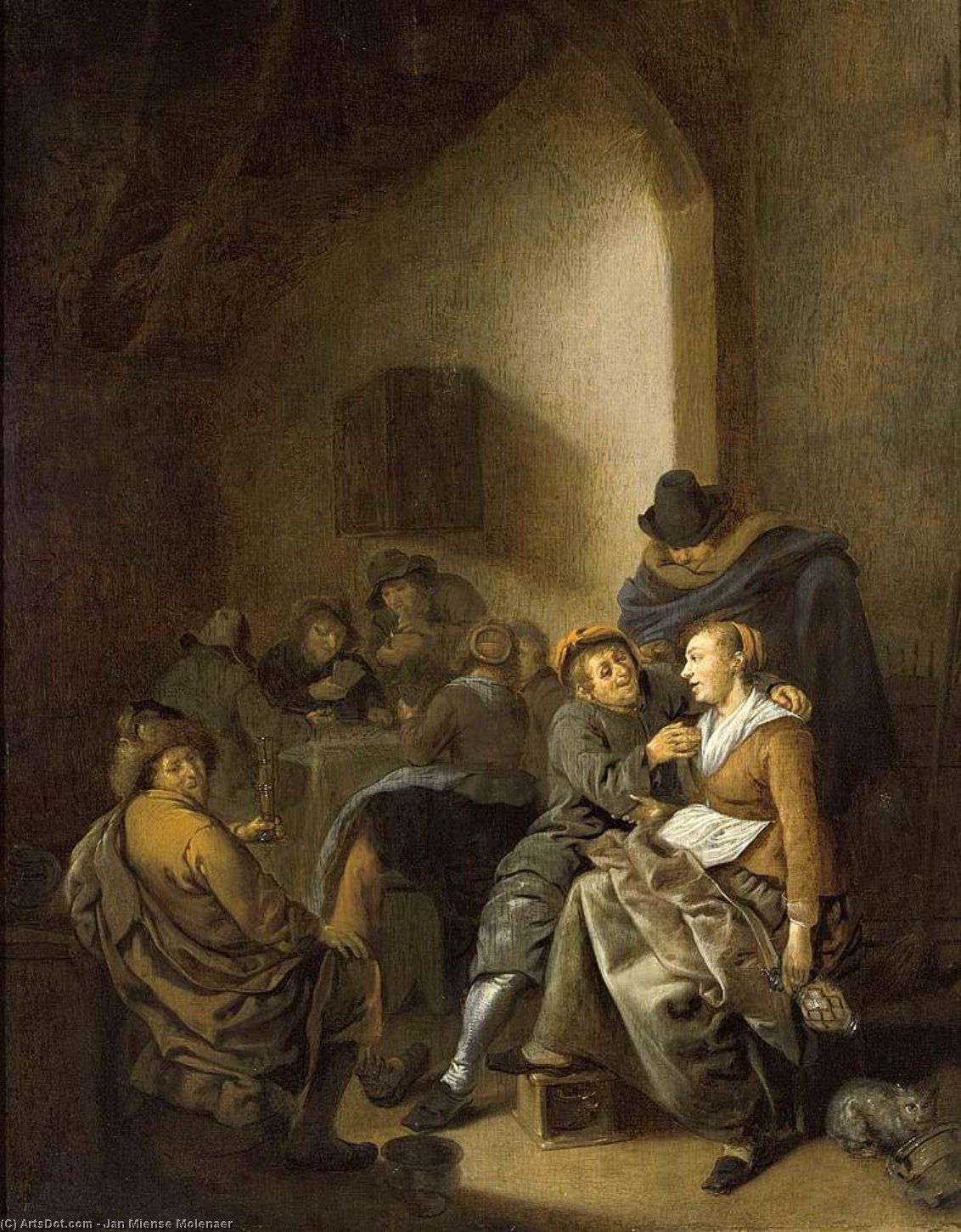 Amorous Couple In An Inn — Jan Miense Molenaer