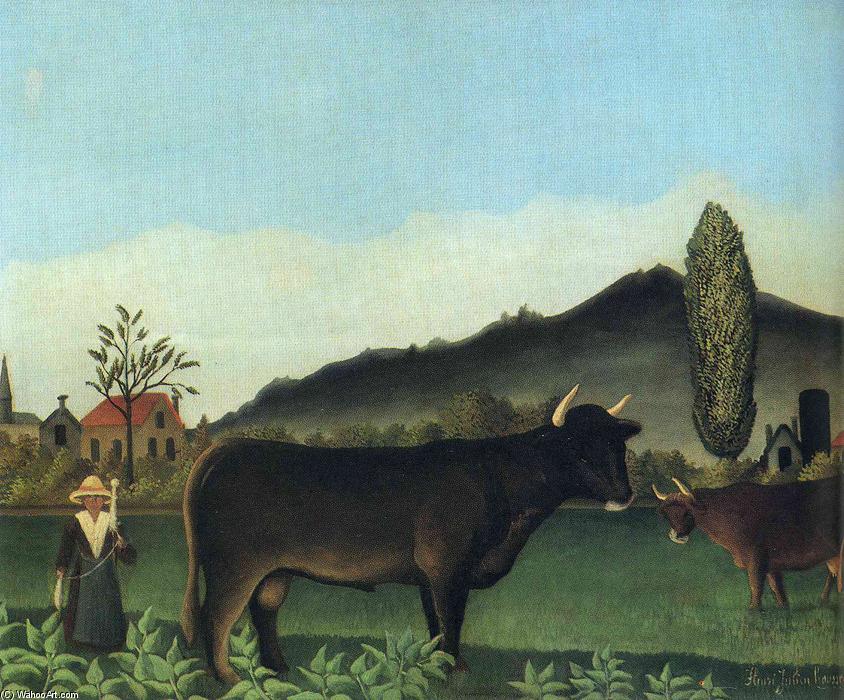Landscape With Cow — Henri Julien Félix Rousseau (le Douanier)