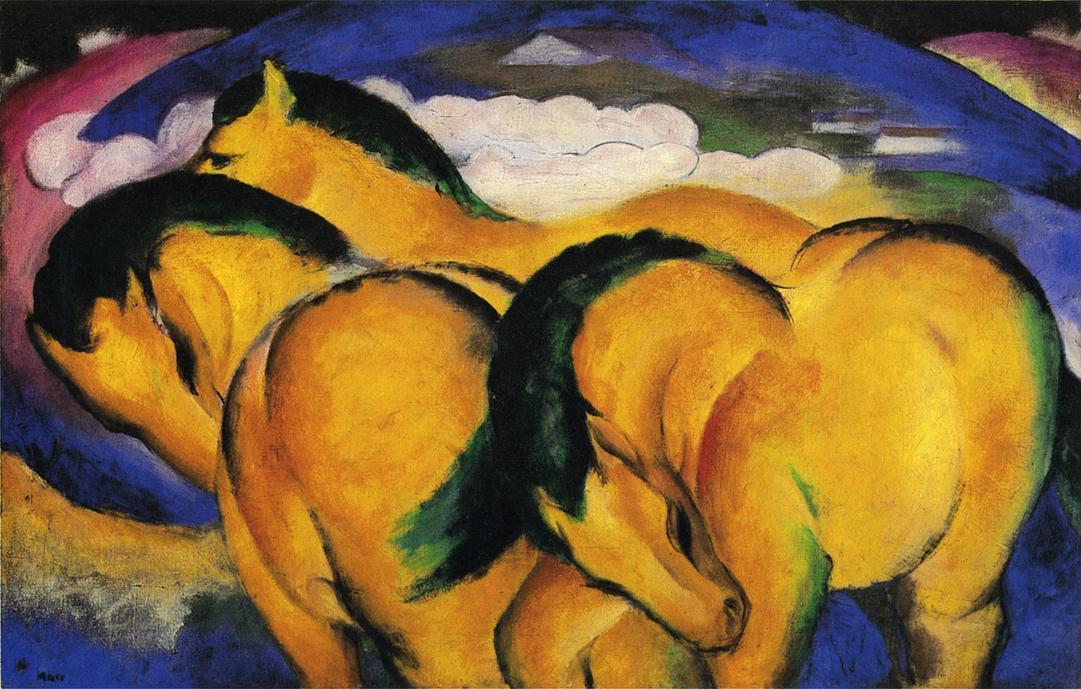 The Little Yellow Horses — Franz Marc