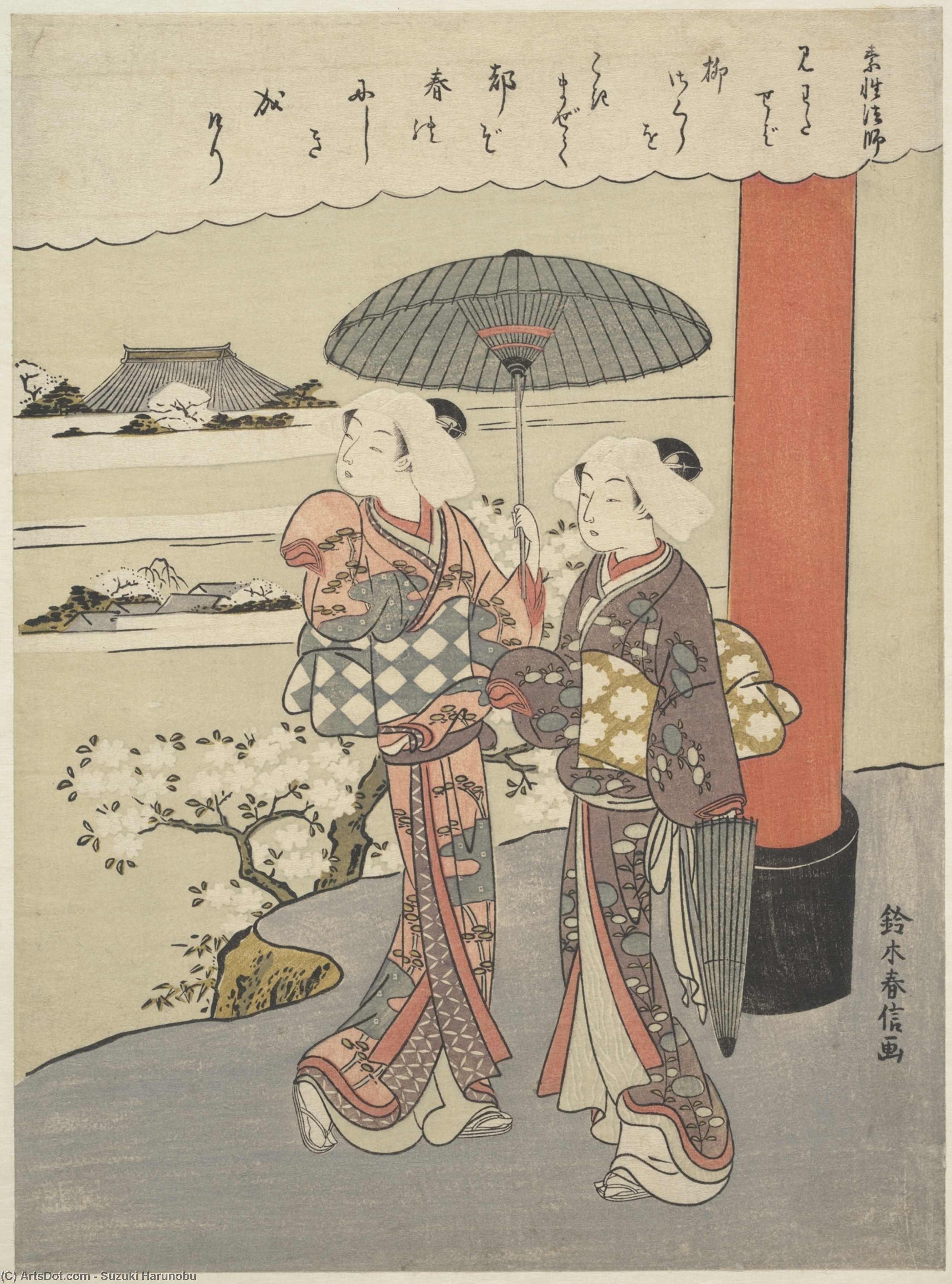 Poem By The Monk Sosei — Suzuki Harunobu