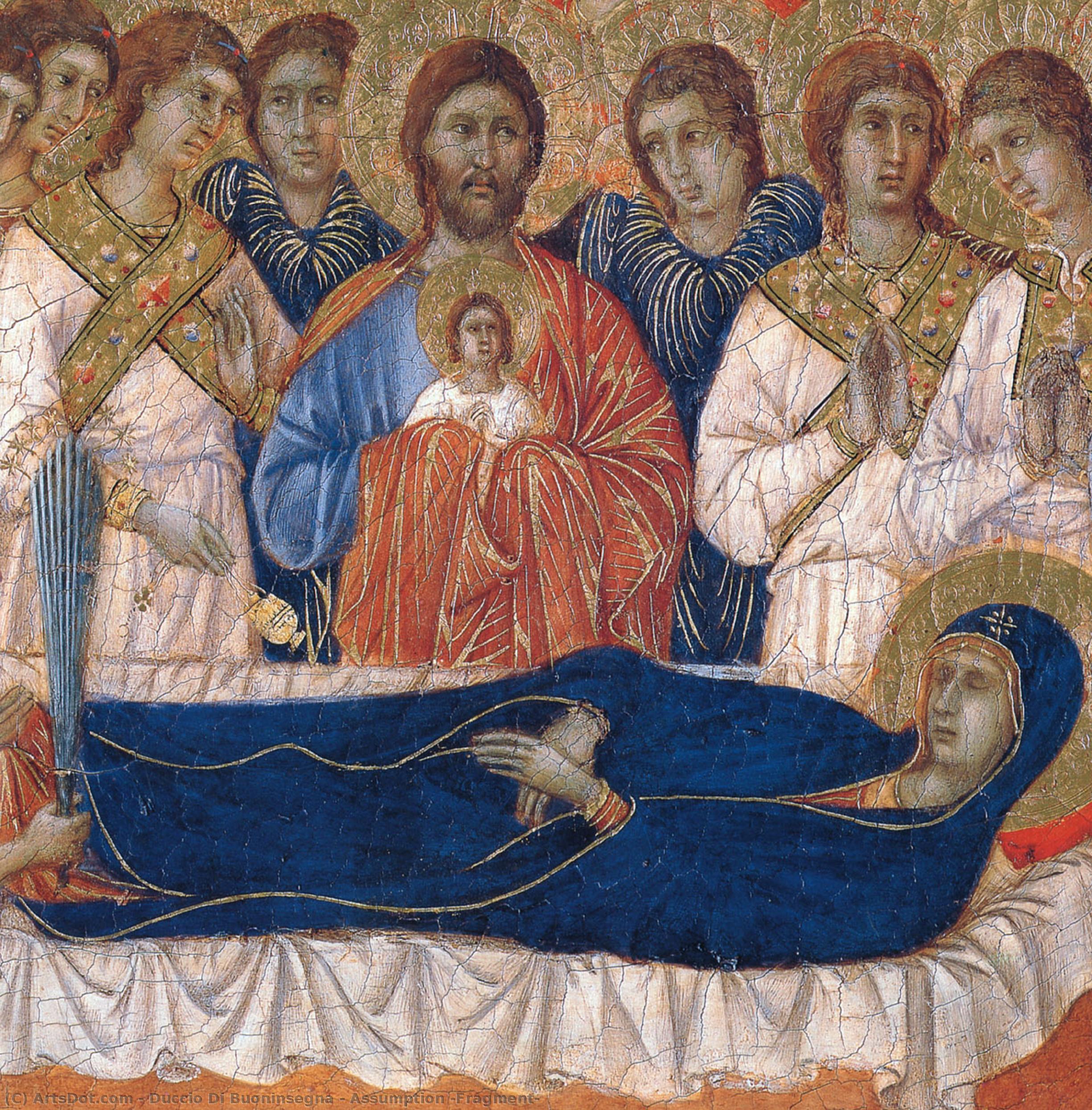Assumption (fragment) — Duccio Di Buoninsegna