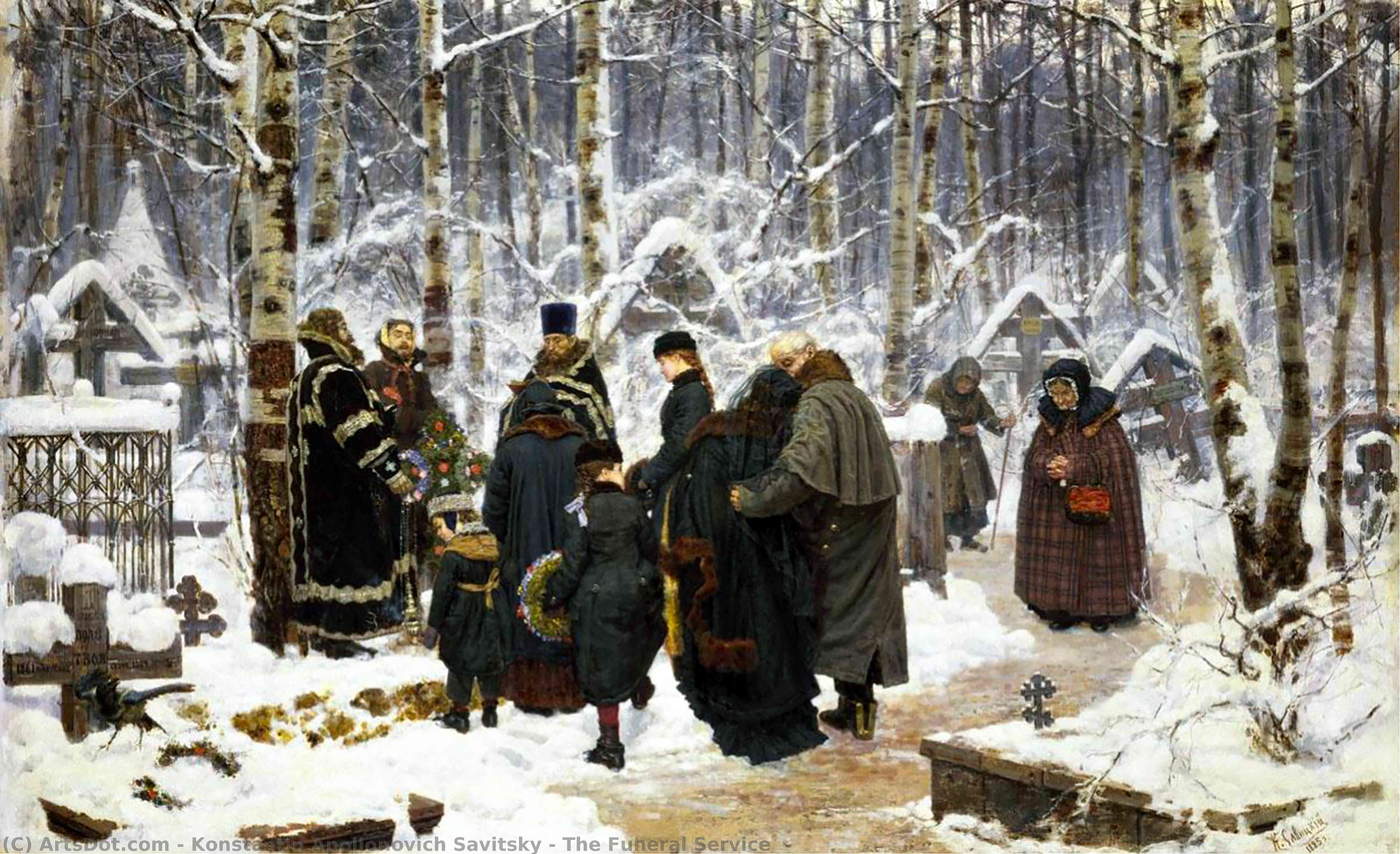 The Funeral Service — Konstantin Apollonovich Savitsky