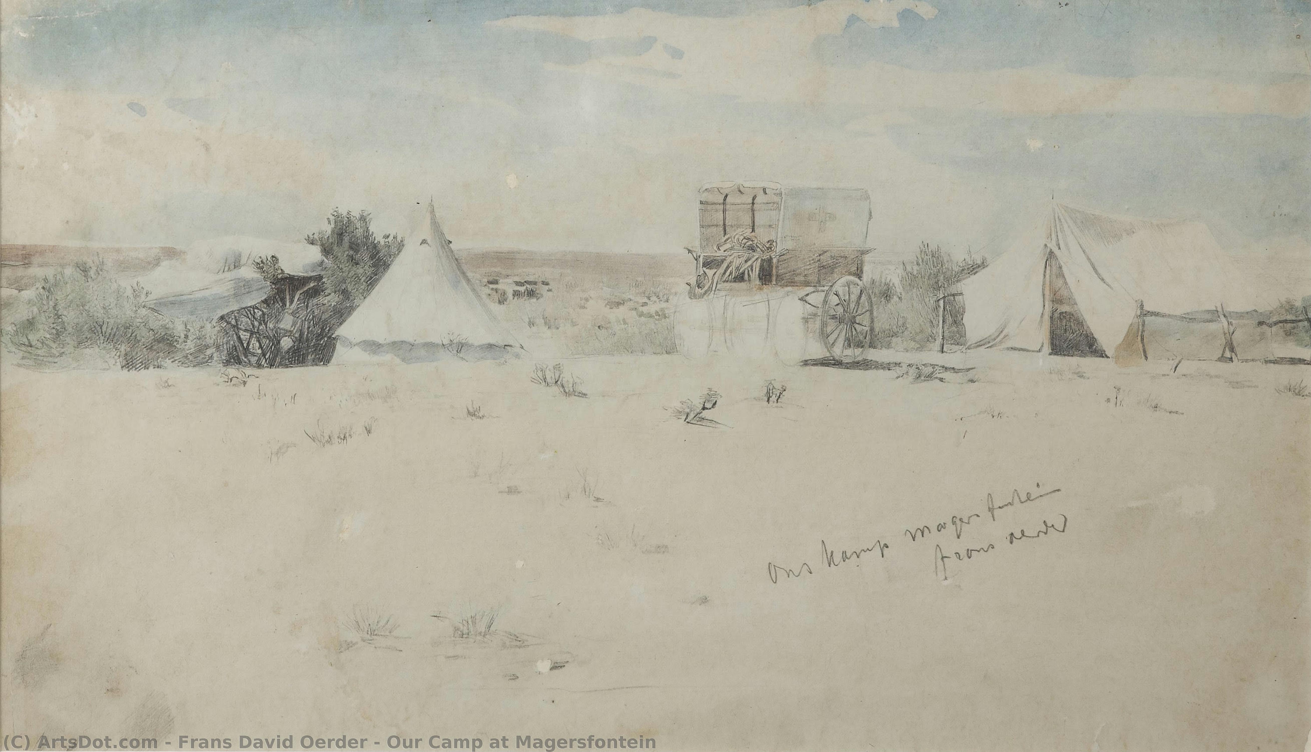 Our Camp At Magersfontein — Frans David Oerder