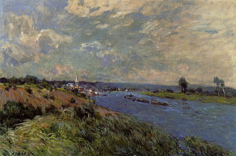 The Seine At Saint Cloud — Alfred Sisley