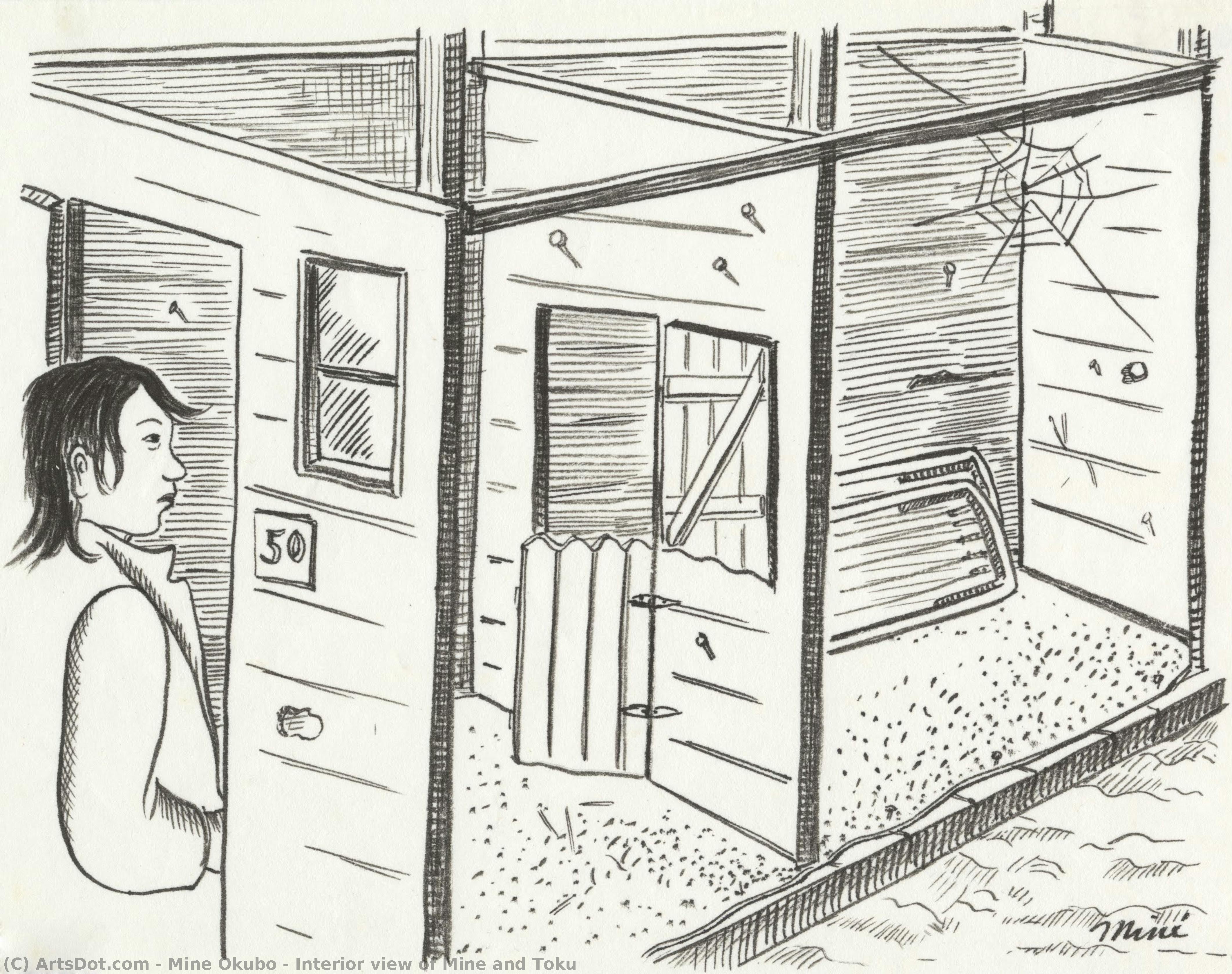 Interior View Of Mine And Toku — Miné Okubo