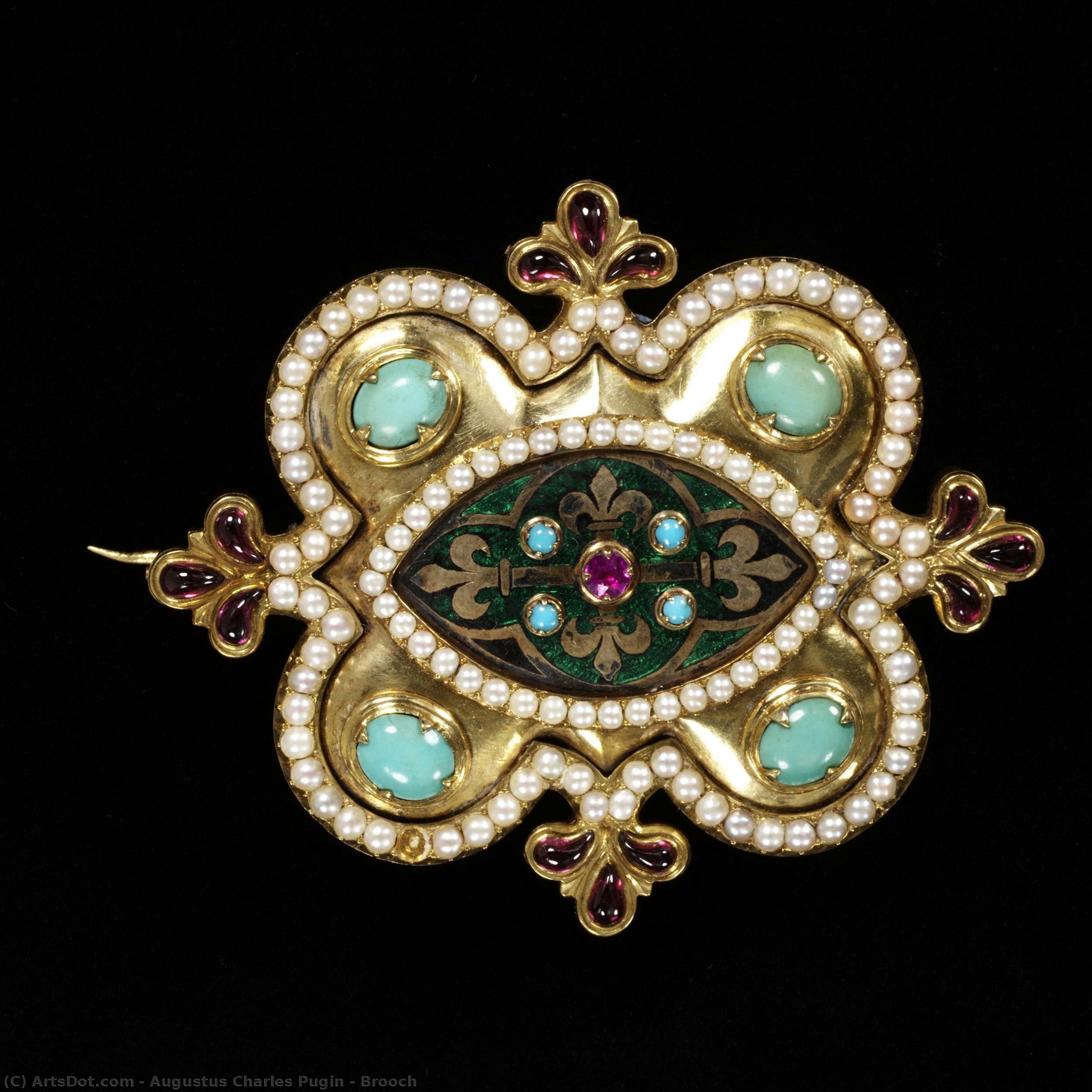 Brooch — Augustus Charles Pugin