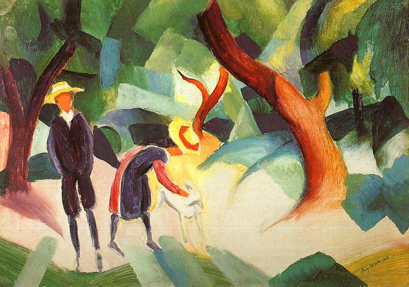 Children With Goat — August Macke
