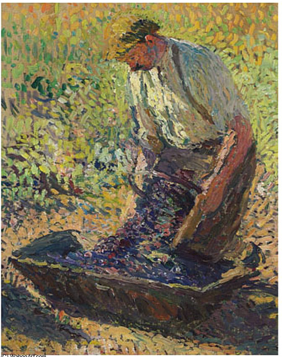 Vendanger A Genoux — Henri Jean Guillaume Martin
