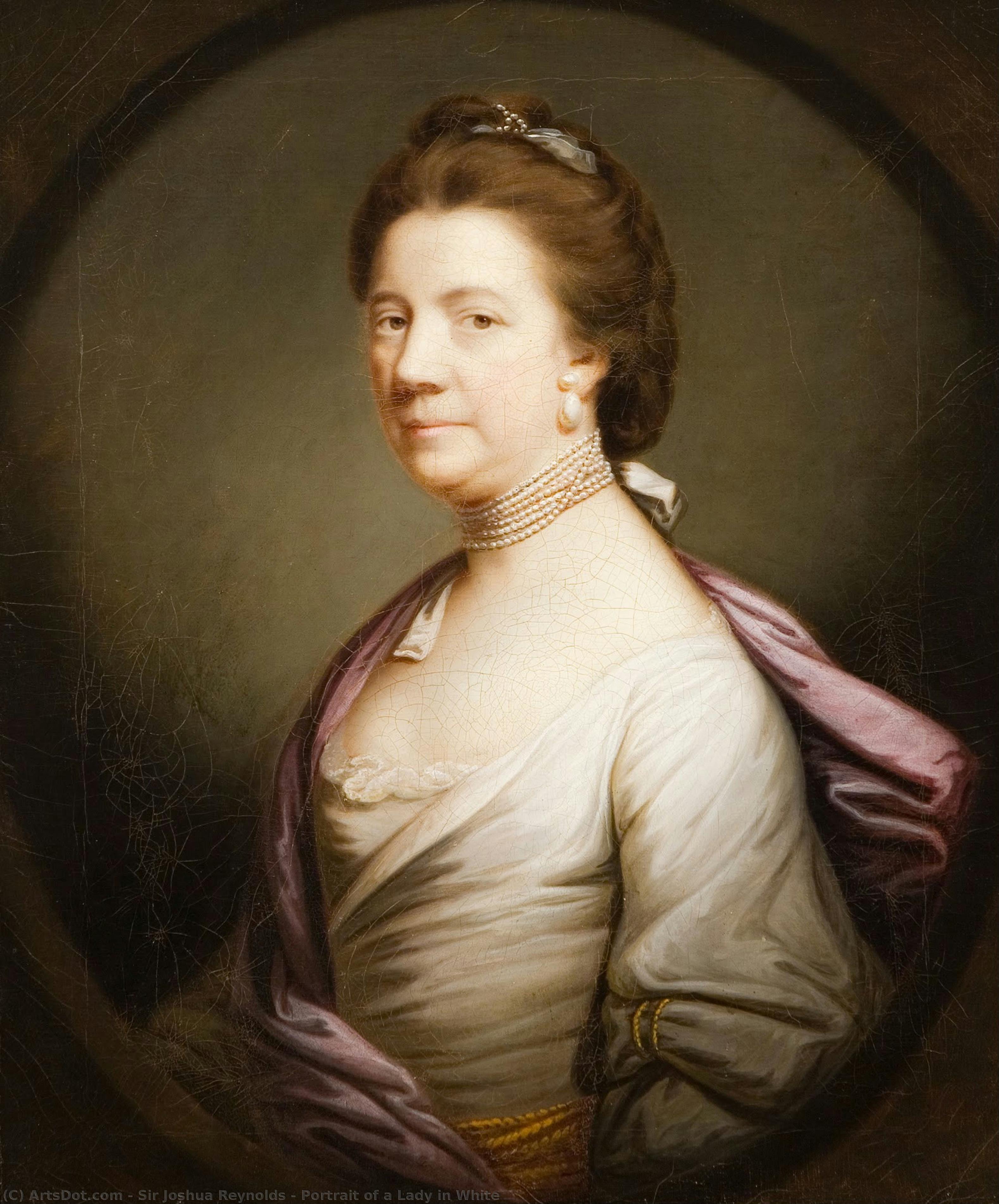 Portrait Of A Lady In White — Sir Joshua Reynolds