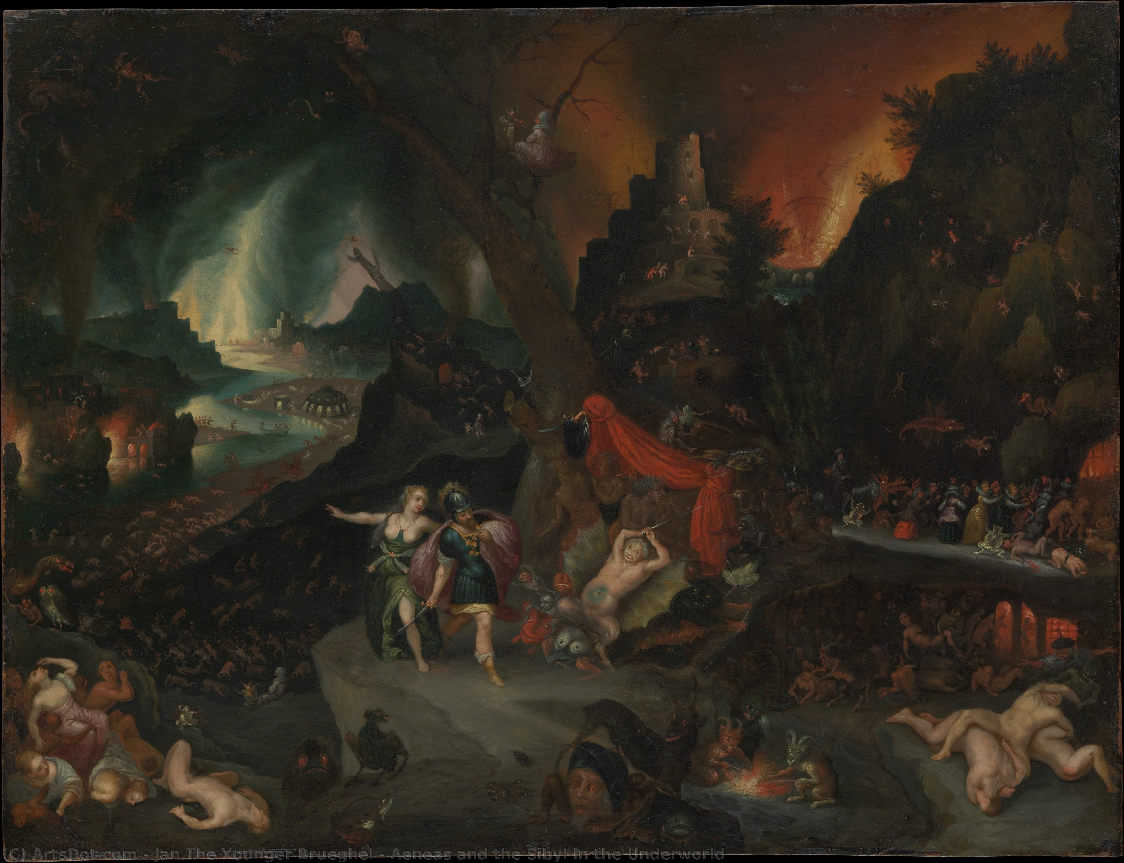 Aeneas And The Sibyl In The Underworld — Jan The Younger Brueghel