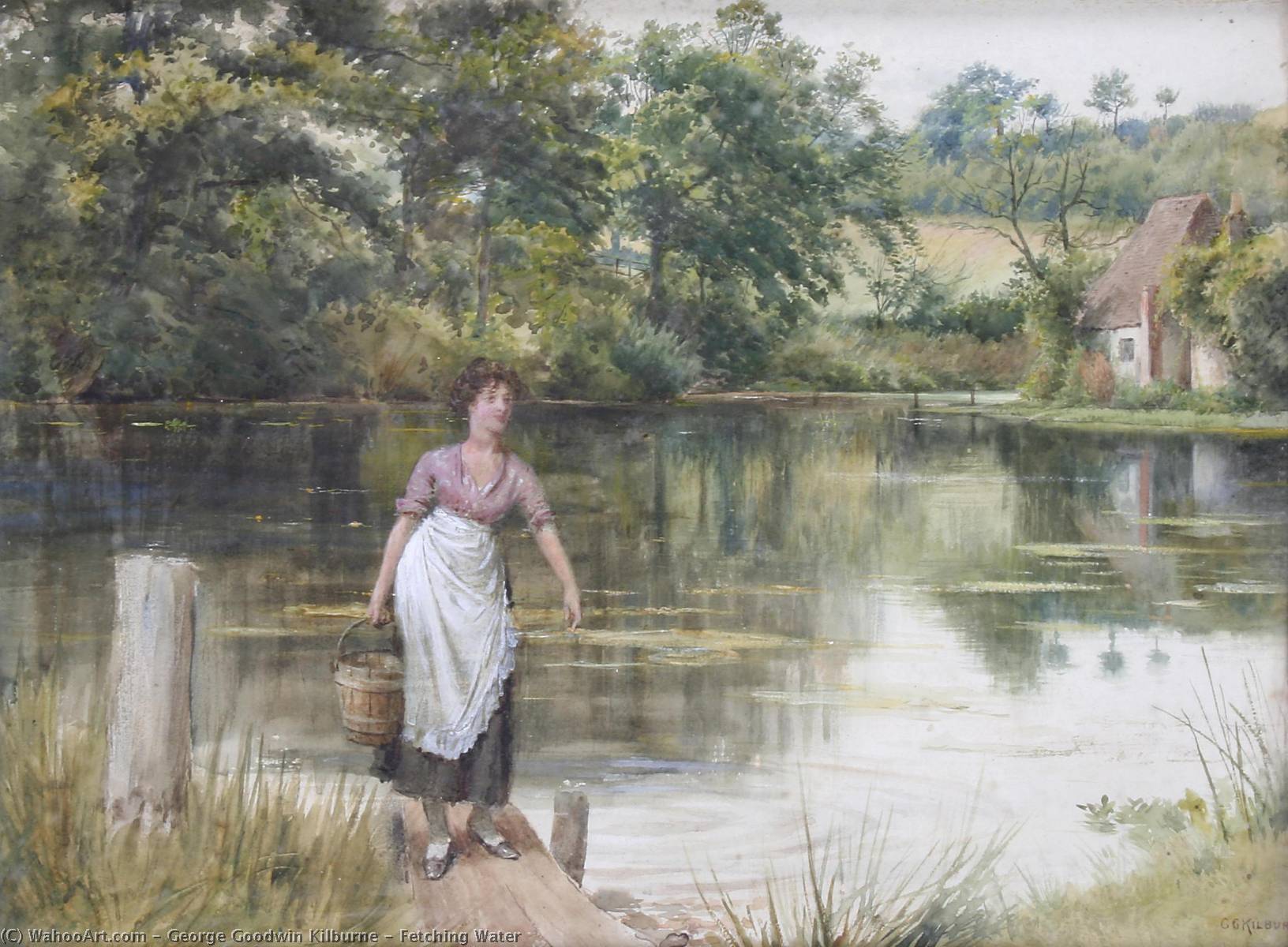Fetching Water — George Goodwin Kilburne