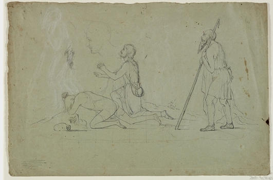 Composition Study Of Three Shepherds — Thomas Cole