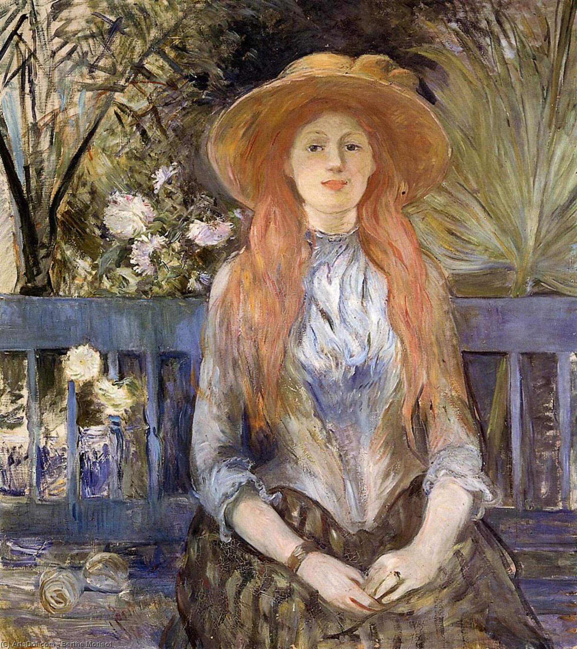 On A Bench — Berthe Morisot