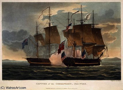 The Capture Of The Chesapeake, June 1st — Thomas Whitcombe