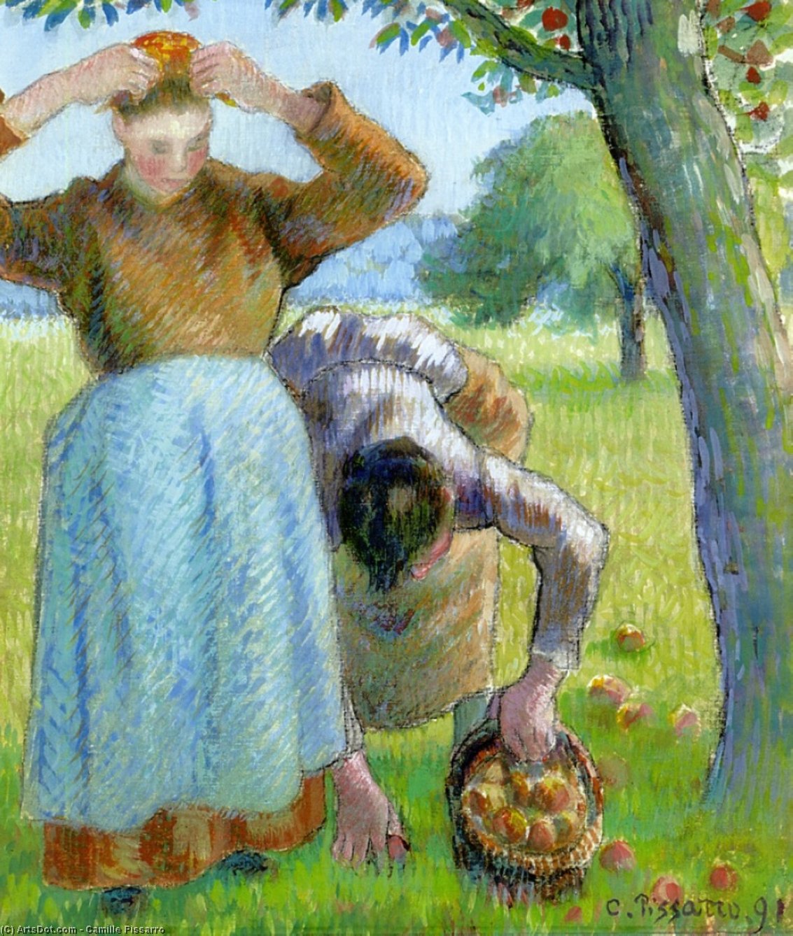 Apple Gatherers — Camille Pissarro