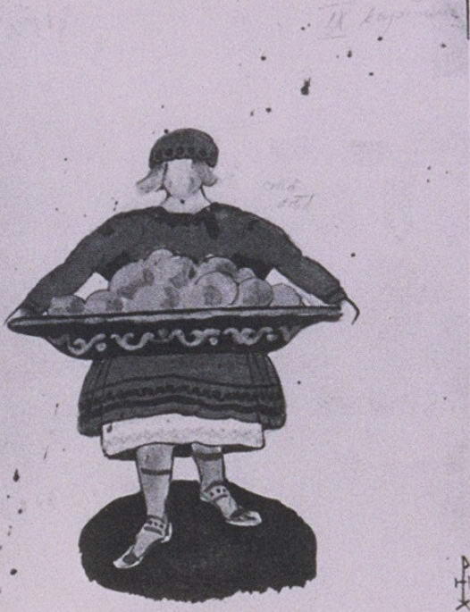 'sketch Of Costumes For ''snow Maiden''' — Nicholas Roerich