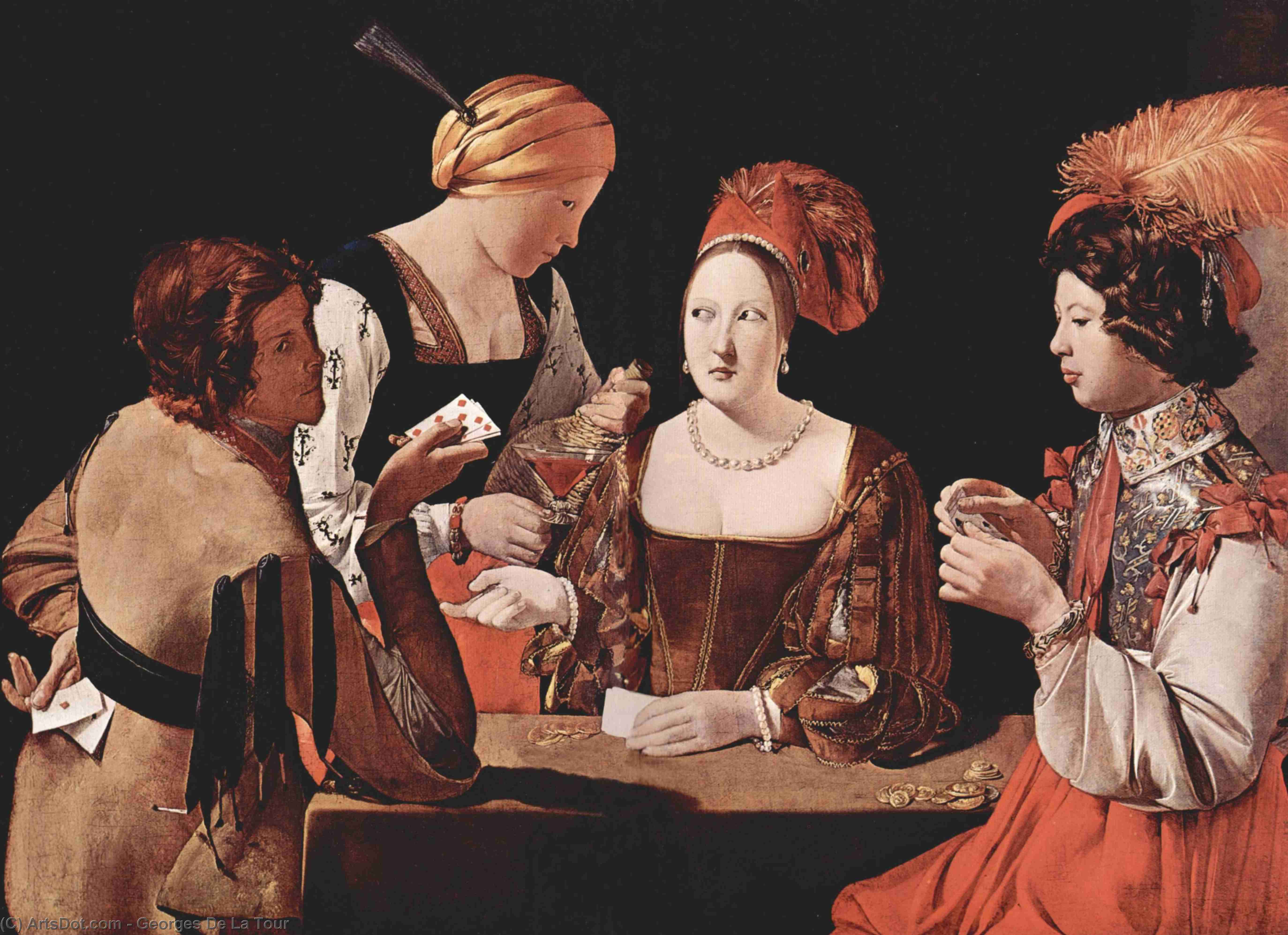 Cheater With The Ace Of Diamond — Georges De La Tour